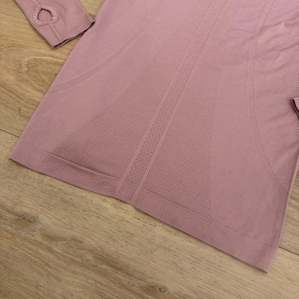 Lululemon Swiftly Tech Long Sleeve - Vintage Mauve- Pink - Size 6 - Excellent - Picture 11 of 11